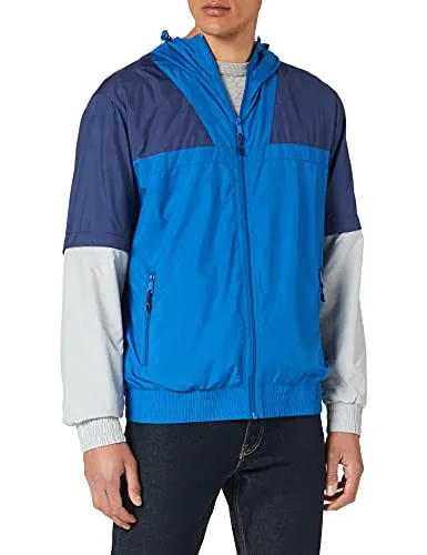 Urban Classics Zip Away Track Jacket, sportyblue/lightasphalt, S