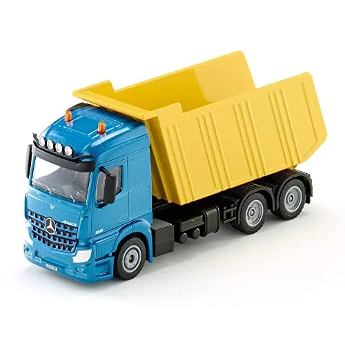 siku 3549, LKW mit Kippmulde, 1:50, Metall/Kunststoff, Blau/Gelb, Kippbare Mulde