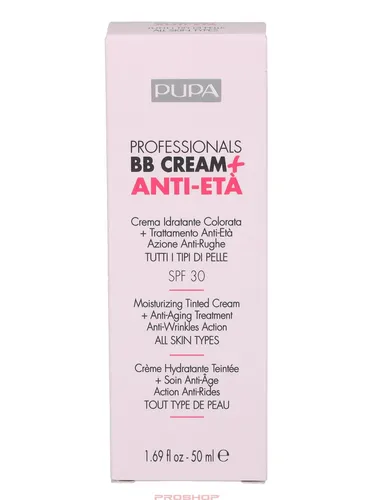 PUPA Milano Pupa Pupa Professionals BB Cream + Anti-Eta SPF30 - 002 Sand