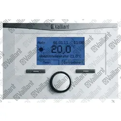 Vaillant calorMatic 332 Regelung 0020124465 - Digitaler Thermostat mit Wochenprogramm - Thermostate mit einstellbaren Tages- und Wochenprogrammen, automatischer Wärmebedarfsanpassung und intuitiver Bedienung für optimale Heizkomfort.