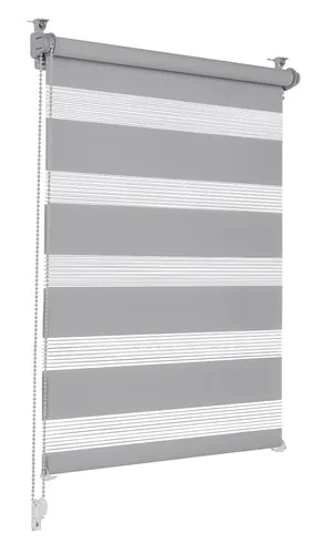 Doppelrollo grau 120x210cm in grau von Sonello