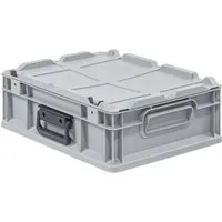 PROREGAL Eurobox NextGen Portable | 11 Liter - Aufbewahrungsbehälter mit Deckel, robuster Eurobehälter aus stabilem Kunststoff, ideal für Lagerung und Transport, temperaturresistent von -10 bis +60°C.