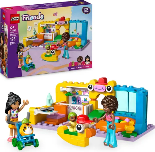 LEGO Friends Das Spielzimmer von Aliyas Kleiner Schwester (42645) - Bauspielzeugset für kreative Rollenspiele: Mit 2 Spielfiguren, einer Babyfigur und einem Kinderwagen fördert es die sozial-emotionale Entwicklung von Kindern ab 6 Jahren.
