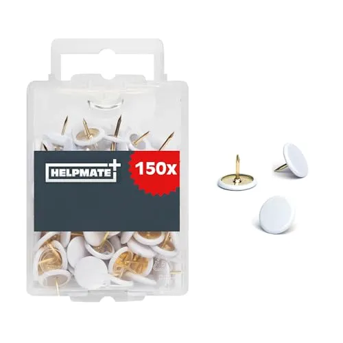 Helpmate – Reißzwecken weiß 10x7 mm – 150 Stück