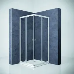 Produktbild Eckeinstieg Schiebetür BREUER Ektos Design Express Q72 80-90 cm