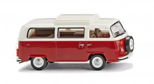 Wiking 31805 VW T2b Campingbus - rubinrot / weiss , HO, Neu 2025