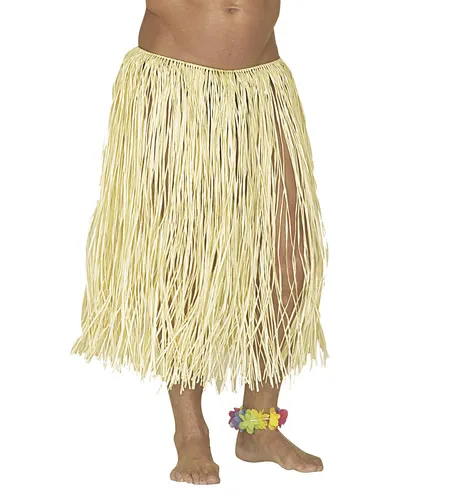 BASTHAWAIIROCK NATURFARBEN HAWAII ROCK HULA BEACH PARTY KOSTÜM 78CM ONE SIZE