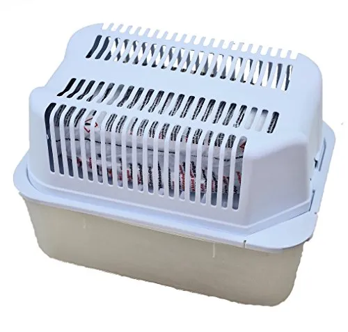 Raumentfeuchter Set, 1 Raumentfeuchtungs Gerät mit 2 Nachfüllpackungen á 1,2 Kg