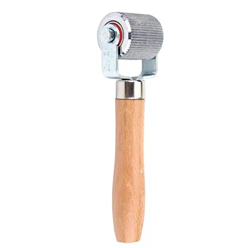 EBTOOLS Auto Reifen Reparatur Roller Reifen Roller Werkzeug Anroller für Reifenreparatur Autorad Holzgriff Reifen Patch Reparatur Stitcher Kugellager Rollen Reparaturwerkzeug groß