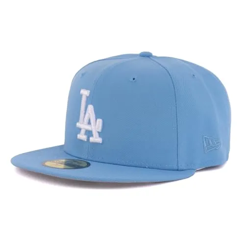 New Era Cap 59FIFTY Herren Basecap MLB Limited Edition (Los Angeles Dodgers, himmelblau, 6 7/8)