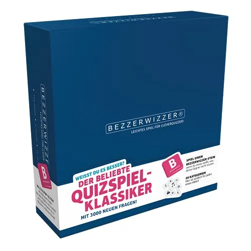 Bezzerwizzer Studio - Beliebtes Quizspiel für 2-100 Spieler, 3.000 Fragen aus 20 Kategorien, strategisches Partyvergnügen ab 15 Jahren
