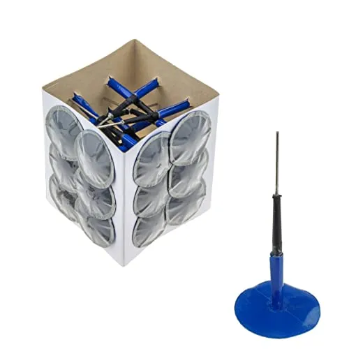 Stix Automotive Equipment 24x Reparaturkörper Reifenreparatur Gummi Reifenpilz mit Flicken SA4 (4 mm / 36 mm) Reifenpflaster