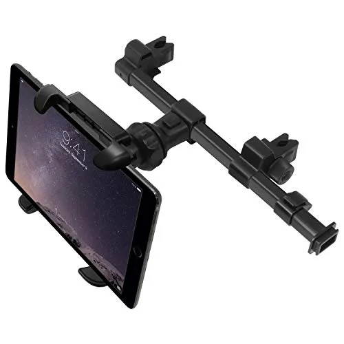 Macally HRMOUNTPRO-B, Kopfstützen Autohalterung für alle iPad & Tablet PCs, schwarz, bis 25 cm Breite, kompatibel zu 12,9