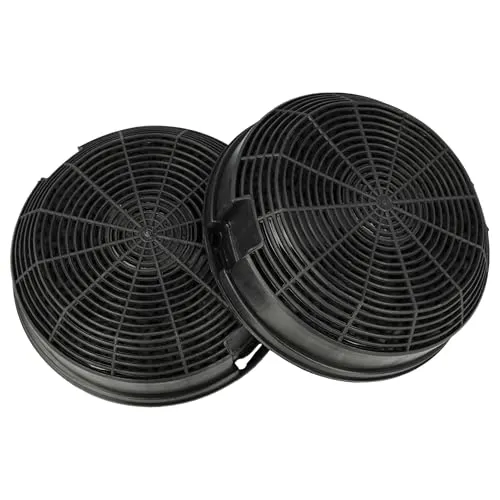 vhbw 2X Aktivkohlefilter kompatibel mit Elica EFC602400X, CERTOSA IX/A/90, EFC60131X, CA64001-X, CA6400IS-X Dunstabzugshaube - 15,3 cm