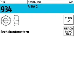 Sechskantmuttern DIN 934 A 1/A 2 M 2,3 - 100 Stück - Hochwertige Vierkantmuttern aus Deutschland, ideal für präzise Anwendungen mit einem Gewinde von 2,3 mm. Perfekt für Handwerksprojekte!