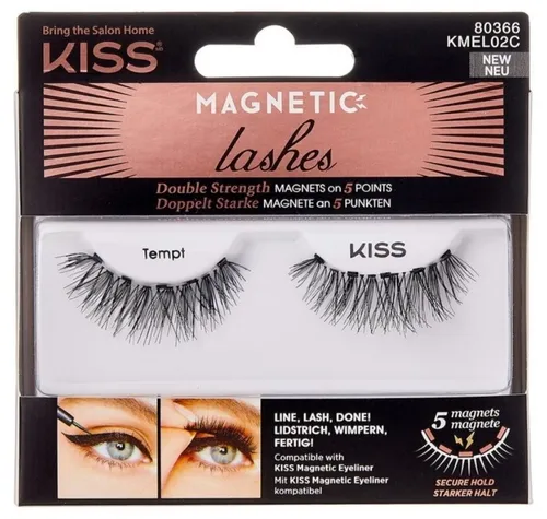 KISS My Face - Magnetic Lashes Double Strength - Magnetic Eyelashes 02 Tempt (Künstliche Wimpern) (KMEL02C)
