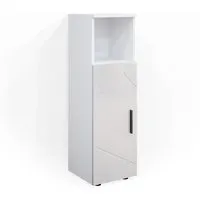 Vicco Midischrank Irma, Weiß Hochglanz 30 x 95 cm in weiß von Vicco