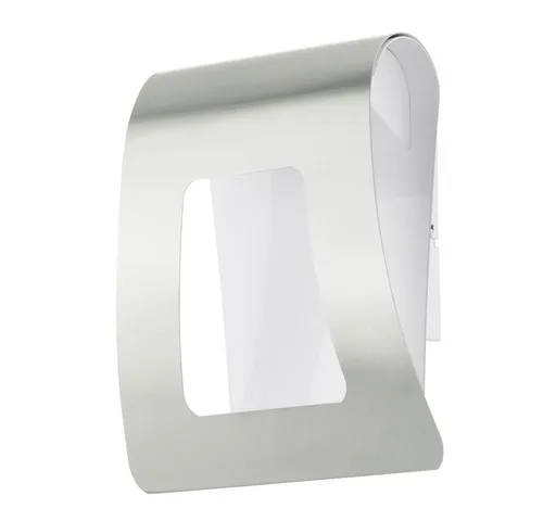 EGLO LED Außen-Wandleuchte, LED-Leuchtmittel fest verbaut, Warmweiß, Design LED Außen Wand Leuchte Grundstück Edelstahl Strahler Garten