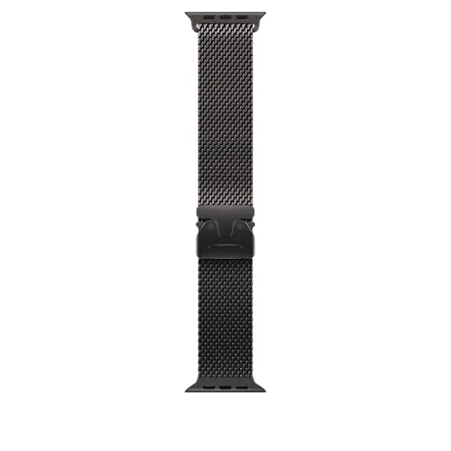 Apple Milanaise Armband Titan für Watch 49mm (schwarz) L von Apple