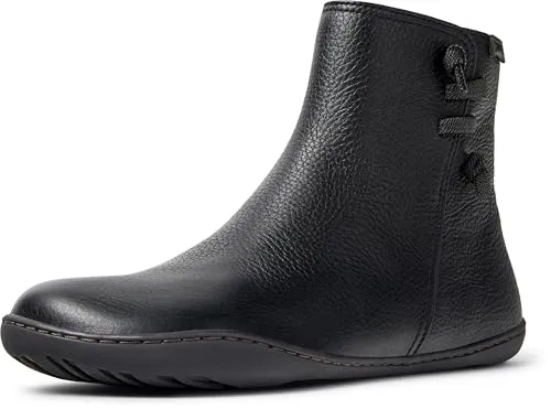 Camper Stiefeletten Damen Leder schwarz - Bequem und stilvoll - Wanderschuhe aus hochwertigem Leder, ideal für lange Spaziergänge und Alltag, mit optimalem Tragekomfort.