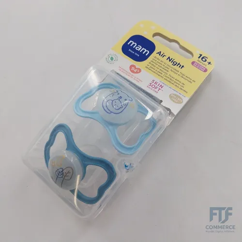 MAM Schnuller mit belüftetem Schild, der im Dunkeln leuchtet, ab 16 Monaten, mit