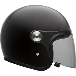 Bell Riot Solid Jethelm, schwarz, Größe S für Männer - Motorradhelm mit ultradünnem Profilfasergemisch, ECE zertifiziert und mit Doppel D-Ring für sicheren Halt - ideal für stilbewusste Fahrer.