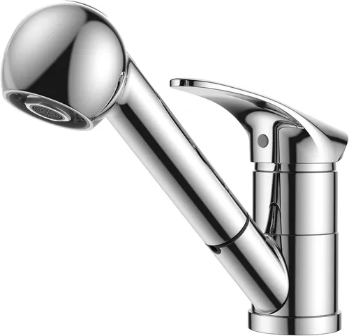 FORIOUS Edelstahl Küchenarmatur mit Brause 360° Drehbar