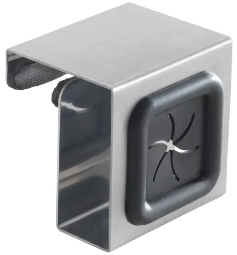 metaltex Handtuchhalter, zum Einhaken, eckig, silber/grau