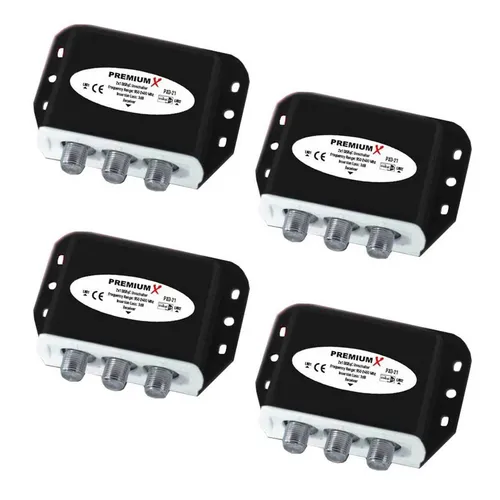 4x DiSEqC Schalter 2/1 SAT Umschalter Satellitenweiche Switch Verteiler Splitter