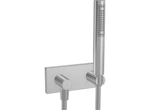 Hansa Brauseset Hansamatrix 44430100 - Chrom mit Wandanschlussbogen - Brausegarnituren, elegantes verchromtes Design mit Hansastilo Handbrause und 1250 mm Silverjet® Brauseschlauch für komfortable Nutzung.