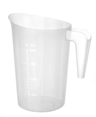 HENDI Messbecher, mit Skalierung, Stapelbar, Bruchsicher, 2,0L, ø160x(H)205mm, Polypropylen