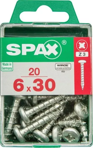 Spax Universalschrauben 6.0 x 30 mm TX 30 - 20 Stk.  Schraube