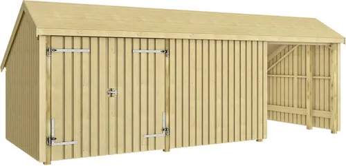 Plus Gartenhaus Multi 3 Module 645 x 455 cm