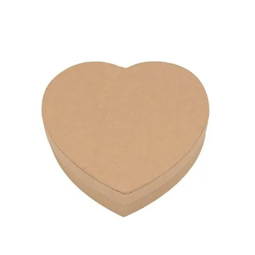 Herz Box aus Pappe mit Deckel 92x90x26 mm FSC