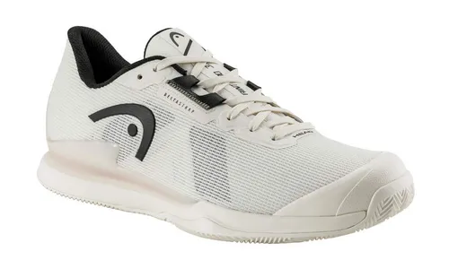 Head Tennisschuhe Sprint Pro 3.5 Clay/Sandplatz - Leichte Herren-Tennisschuhe mit atmungsaktivem Mesh und integriertem Kühlsystem für optimalen Komfort und Atmungsaktivität. Modernes Design in Weiß und Schwarz, ideal für Clay/Sandplätze.