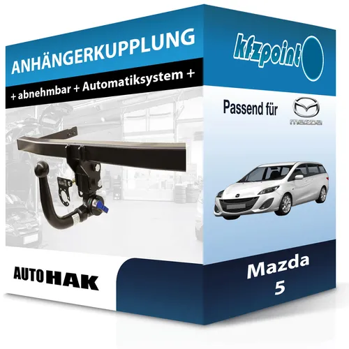 Abnehmbare Auto Hak Anhängerkupplung für Mazda 5 (03.2008-12.2010)