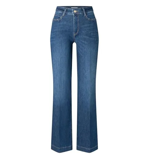MAC Bequeme Jeans blau 38/30 - Stoffhose in Größe 38/30, aus 91% Baumwolle für hohen Tragekomfort und elastische Passform, ideal für jeden Anlass.