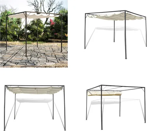 vidaXL Gartenpavillon mit versenkbarem Dach