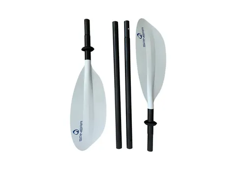 SPINERA Kayak Paddel 230 cm | 4-teiliges Aluminium Doppelpaddel für Freizeit & Touring