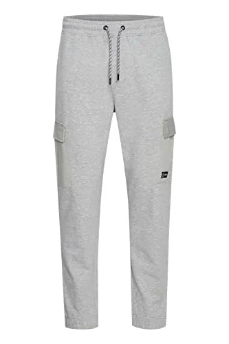 !Solid SDBernardo Herren Hose Stoffhose Joggerpants Sweathose mit elastischem Bund und Kordel Regular Fit, Größe:XL, Farbe:Light Grey Melange (1541011)
