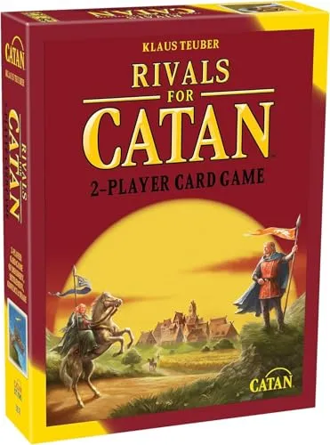 CATAN UNbox Now The Rivals Brettspiel, ab 10 Jahren, für 2 Spieler, 45–120 Minuten Spieldauer, Gold