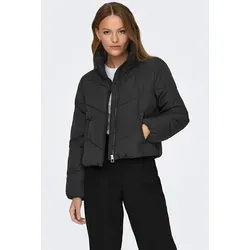 ONLY Kurzjacke ONLMaggi - Stylische Funktionsjacke in Schwarz - Funktionsjacke aus 100% recyceltem Polyester, in normaler Passform, ideal für umweltbewusste Modebewusste.