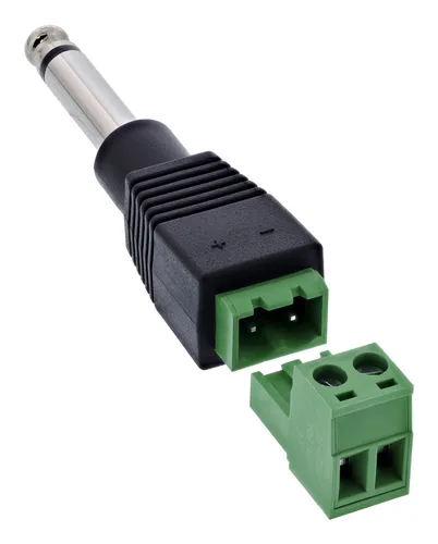 Klinkenstecker 6,35mm Mono | Terminalblock | 18-26 AWG