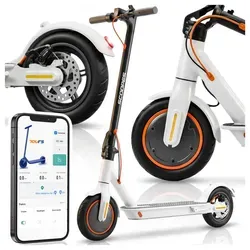 Elektroroller Elektro-Scooter Scoopes 7800 mAh 350W 30 km Reichweite Lightweight Klappbar Alluminium - Weiß