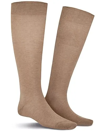 KUNERT Herren Kniestrümpfe Clark Komfortbund Beige-mel. 8320 43-46