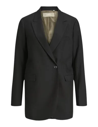 Jack & Jones Damen Jxmary Blazer Noos - Eleganter Blazer in Schwarz, Größe XS - Blazer für Damen mit Pattentaschen und Vollfutter, bietet einen komfortablen Regular Fit aus Stretchstoff für optimale Passform und Bewegungsfreiheit.