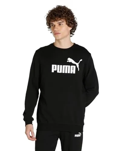 PUMA Herren Big Logo Crew Tr Pullover - Puma Black, XXL EU - Stylischer Sweatshirt für Herren mit großem PUMA Logo, aus hochwertiger Baumwolle für optimalen Komfort und lässigen Look.