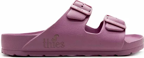 Thies Vegane Badesandalen Ecofoam 41 EU – Wasserfest und Abwaschbar - Bequeme und handgemachte Hausschuhe in Rosa, ideal für den Alltag. Leicht und abwaschbar, perfekt für drinnen und draußen.