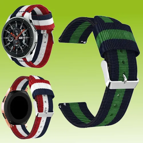 Für Samsung Galaxy Watch FE 6 5 4 Normal Pro u Classic alle Größen Nylon Armband