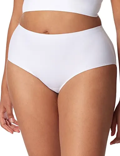 Schiesser Damen Maxislip Invisible Soft Taillen-Shapewear, Weiss_166916, 36 EU